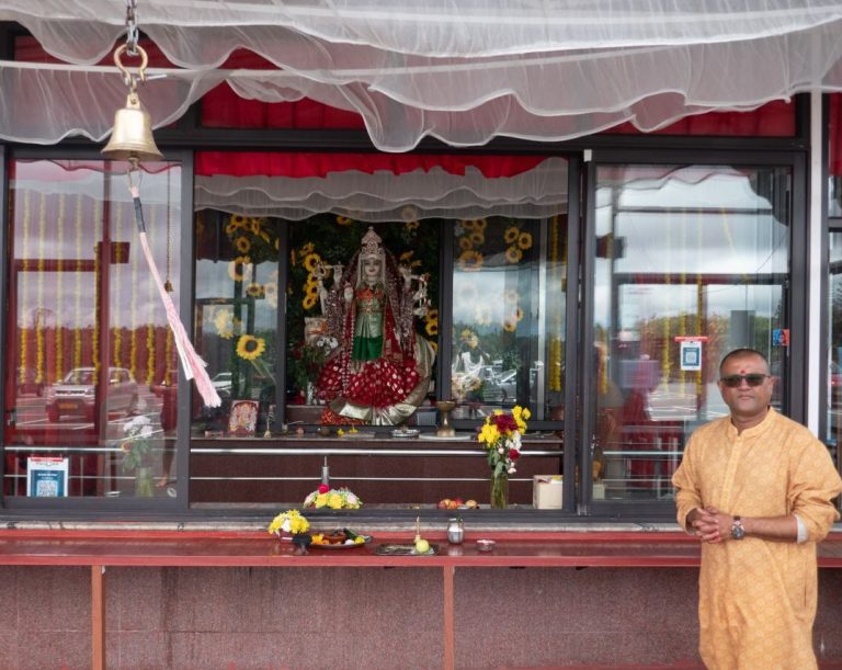 Auf Mauritius vom Privat-Schrein bis zum Bestandteil großer Tempelanlagen oft zu finden 